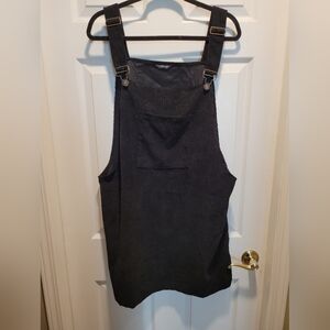 Shein Curve black corduroy overalls jumper. Size 1X